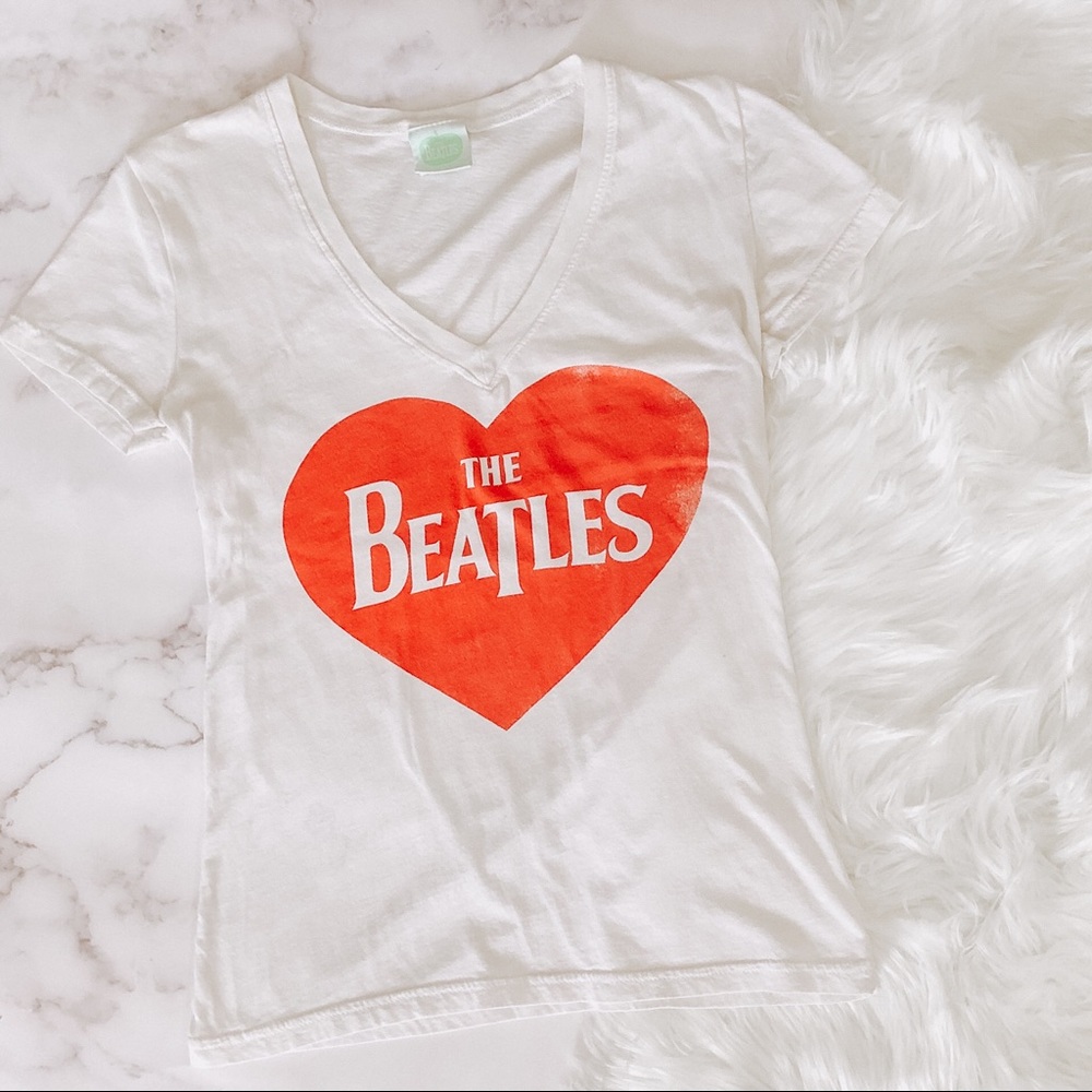 Beatles Heart Graphic Tee